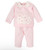 Girls Two Piece Tracksuit in Pink and White Floral
