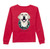 Boy Long Sleeve Tee in Deck the Paws on Cabernet