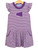 Girls Short Sleeve Dress in Megaphone on Purple
