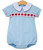Short Sleeve Bubble in Apple Ribbon