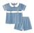 Benton Short Set in Beaufort Blue Velvet