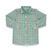 Brees Dress Button Down - green plaid