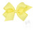 Medium Bow with Scalloped Edge in Light Yellow