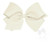 King Grosgrain Bow in Antique White
