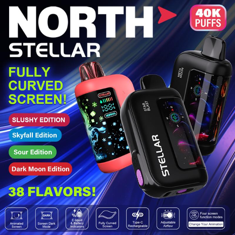 north stellar vape juice level 40K Disposable | 40,000 Puffs 5% Nicotine al fakher crown bar 8000 puffs Select Flavor ::Blueberry Mint Pineapple Savers Geek Bar