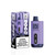 Cali UL8000 Disposable, vape device in purple color with digital display, alongside its packaging box, for vaping Frozen Grape flavor.