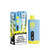 Cali UL8000 Disposable, portable vaping device with blue Raspberry Lemonade flavor and digital display.