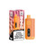 Cali UL8000 Disposable Vape, peach mango watermelon flavored electronic cigarette device with digital display and warning label.