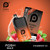 POSH MAX 2.0 5200 Disposable Vape, black and orange packaging with strawberry ice flavor, surrounded by fresh strawberries and mint leaves, with water splash effects.