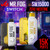Mr Fog Switch SW15000 Zero Nicotine Vape Device with 15K Puffs, featuring sleek white design with black and yellow accents, display screen, and colorful LED background.