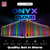 PodSalt Onyx Cloud 25K Disposable, a lineup of colorful vape devices with a black background and product features listed at the bottom.