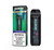 NORTH North Vision 15K Disposable, electronic vaping device with cyan berries flavor, sleek black design with digital display.