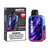 North FT12000 Disposable Vape, compact purple and blue vaping device with a swirling marble design and digital display.