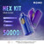 ROMO Hex 50K Disposable Pod Kit, display of three colorful disposable vape devices with digital screen and features highlighted.