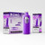 ROMO Hex 50K Disposable Pod, purple pod device with box packaging featuring product details and branding.