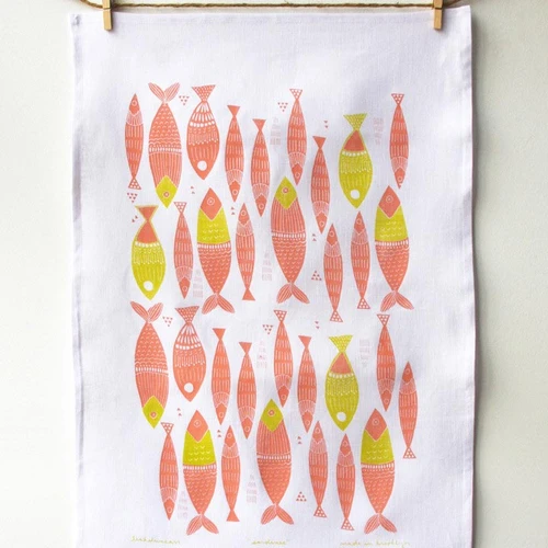 Sardines Tea Towel