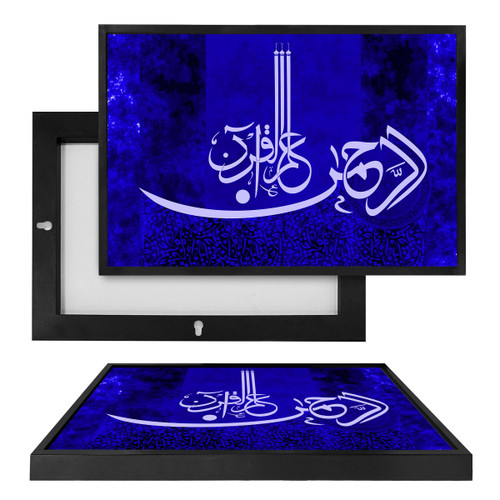 MINI90260BL Taught the Quran II, Framed UV Poster Board