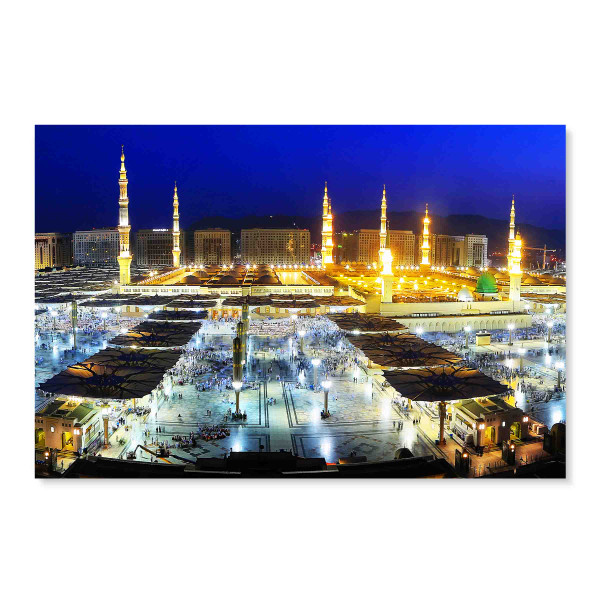 91030  Al Masjid Al Nabawi المسجد النبوي, Acrylic Glass Art