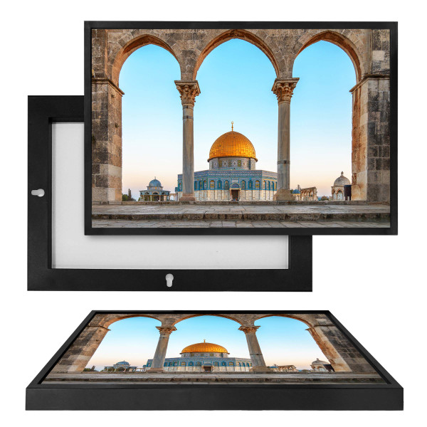 MINI91013 Dome of the Rock قبة الصخرة, Framed UV Poster Board