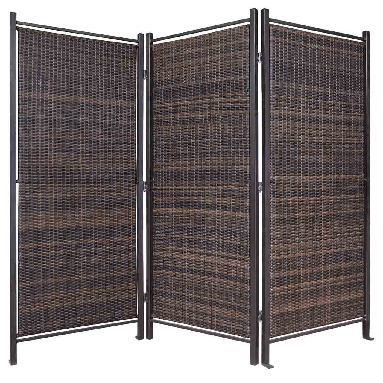 Folding Outdoor Wicker Partition