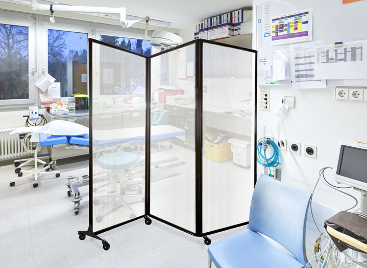 MediWall Folding Portable Partition | Versare Solutions, LLC
