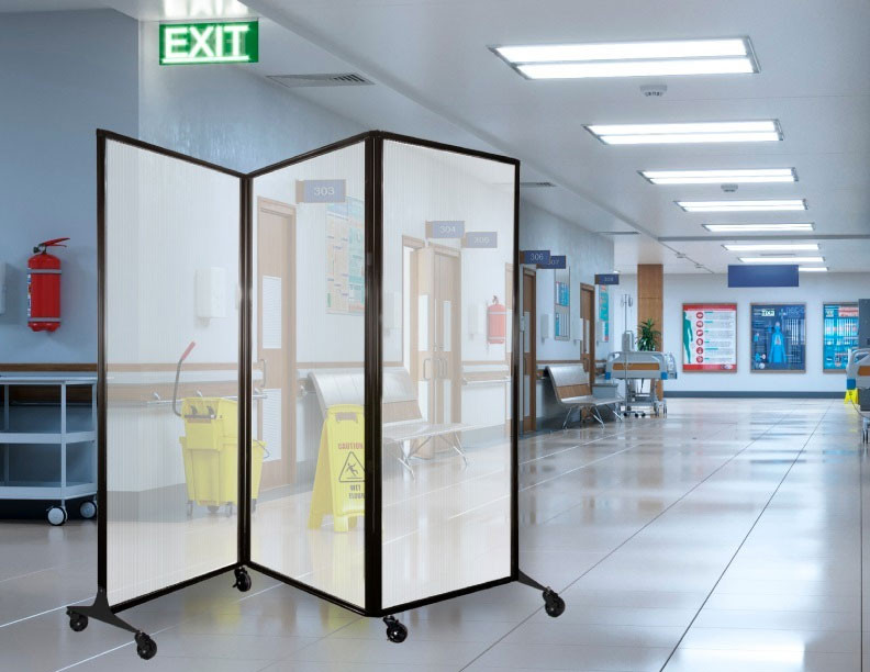 MediWall Folding Portable Partition | Versare Solutions, LLC