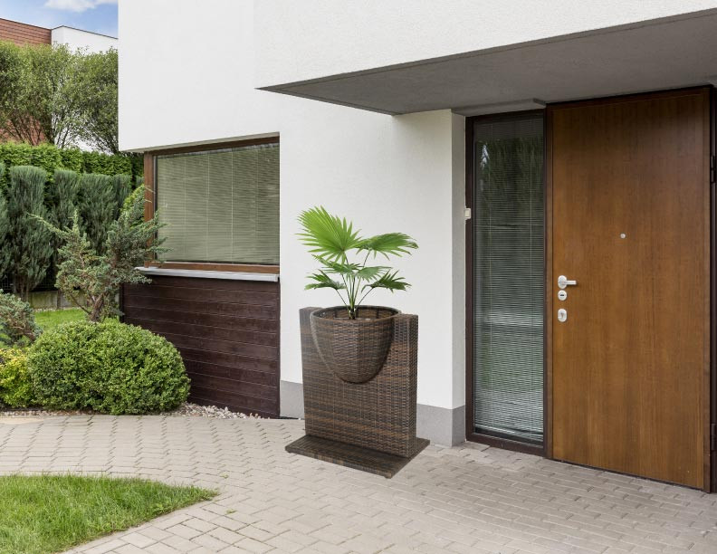 Wicker Flower Pot Partition - Thumbnail 4