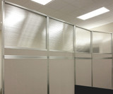 An Operable Wall Divides Office Space Easily