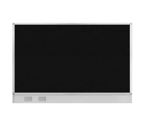 Hush Panel Electrical 4'h x 6'w Acoustic Control Black ONE PIECE