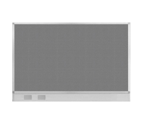 Configurable Acoustic Cubicle Partition Electric Hush Panel 6' x 4' Ash Gray Fabric w/ Electric Channel