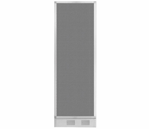 Configurable Acoustic Cubicle Partition Electric Hush Panel 2' x 6' Ash Gray Fabric w/ Electric Channel