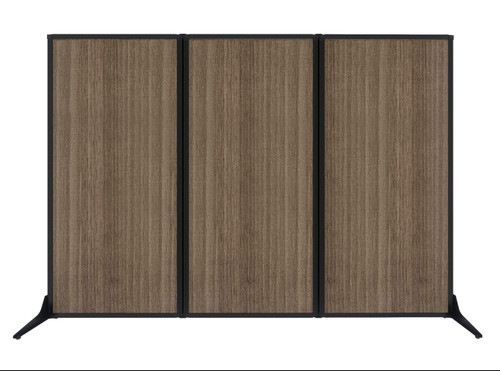 Work Station Screen 99" x 70" Gray Elm Wood Grain