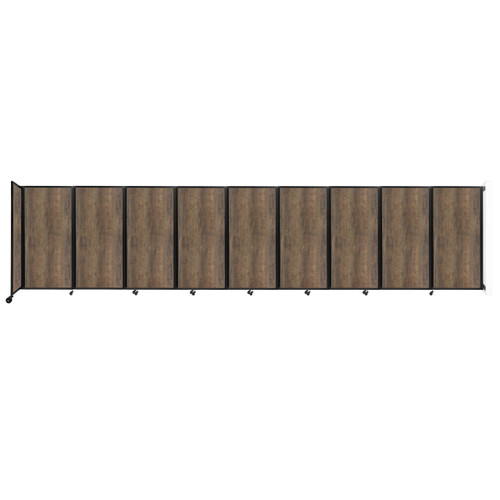 Wall-Mounted Room Divider 360® Folding Portable Partition 25' x 6' Urban Oak Wood Grain