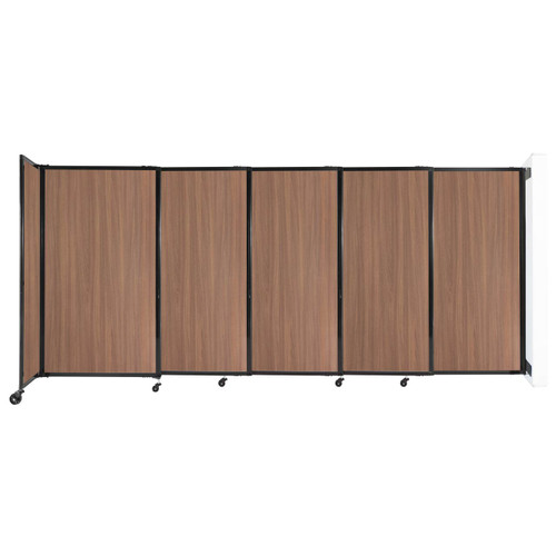 Wall-Mounted StraightWall Sliding Partition 11'3" x 5' River Birch Wood Grain