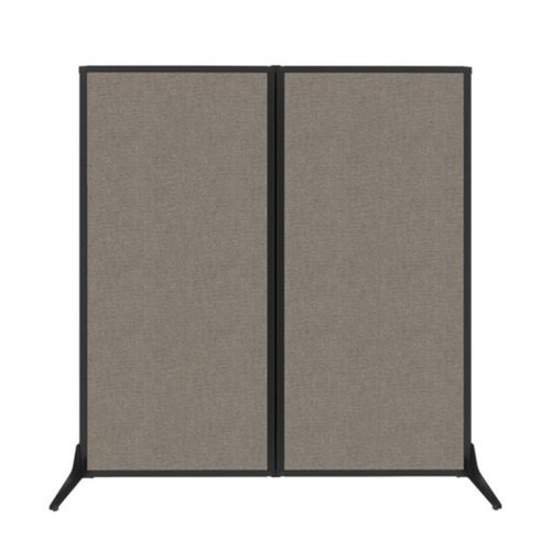 Work Station Screen 66" x 70" Warm Pebble Fabric
