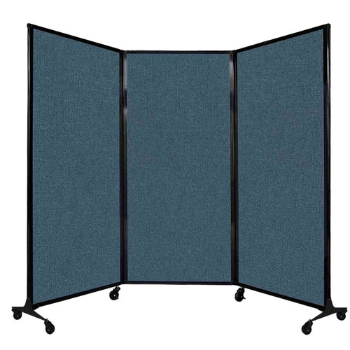 QuickWall¨ Folding Portable Partition 8'4" x 5'10" Caribbean Fabric