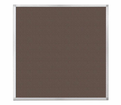 Portable and Acoustic Partition Hush Panel Configurable Cubicle Partition 4' x 4' Mocha Fabric