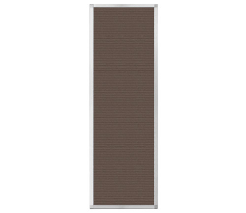 Portable and Acoustic Partition Hush Panel Configurable Cubicle Partition 2' x 6' Mocha Fabric