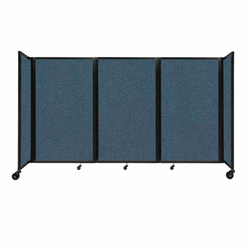 Room Divider 360¨ Folding Portable Partition 8'6" x 5' Caribbean Fabric