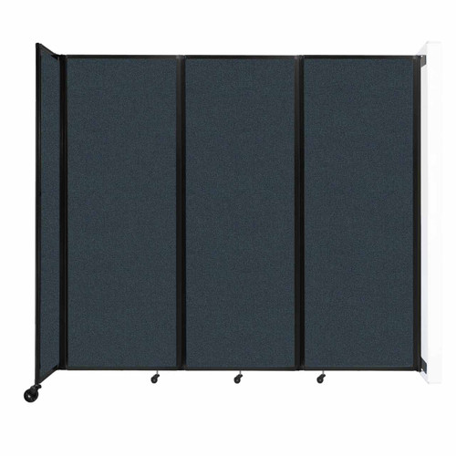 Wall-Mounted Room Divider 360¨ Folding Partition 8'6" x 7'6" Blue Spruce Fabric