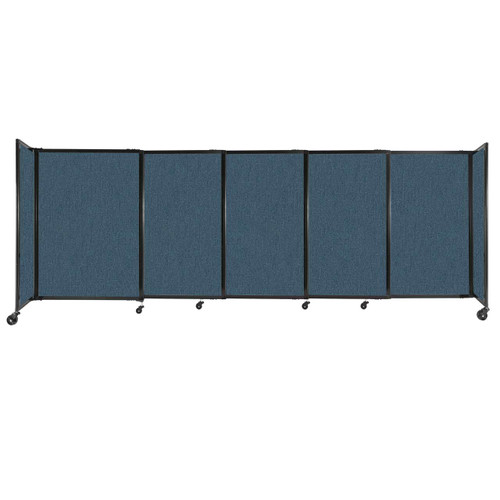 StraightWallª Sliding Portable Partition 11'3" x 4' Caribbean Fabric