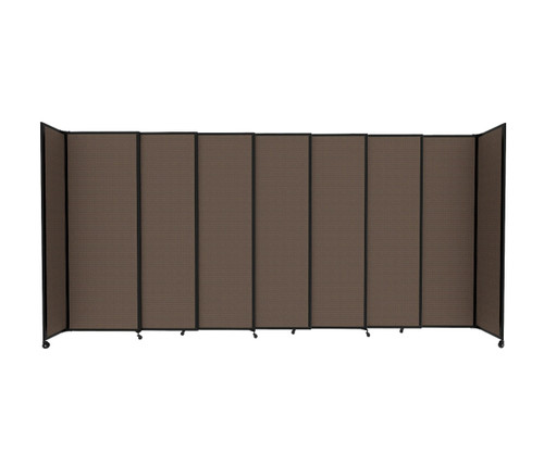 StraightWall Sliding Portable Partition 15'6" x 7'6" Mocha Fabric