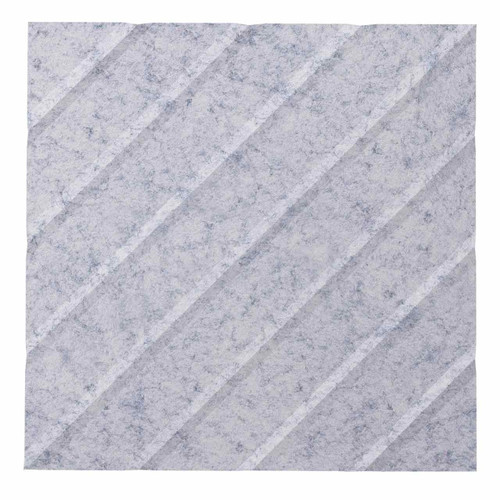 Wall-Mounted SoundSorb™ Acoustic Panels 12" Square River Marble Gray High Density Polyester