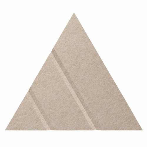 Wall-Mounted SoundSorb Acoustic Panels 12" Arrow Triangle Beige High Density Polyester