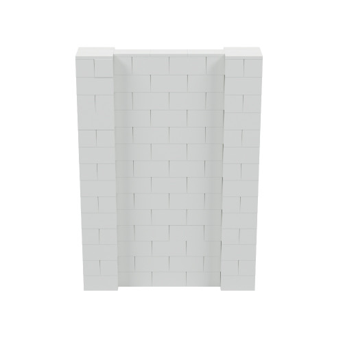 5' x 7' Light Gray Simple Block Wall Kit
