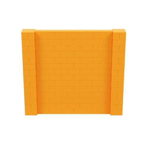 8' x 7' Orange Simple Block Wall Kit