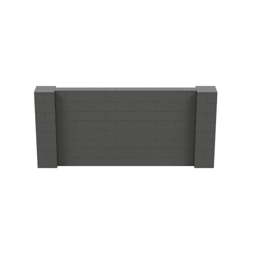 9' x 4' Dark Gray Simple Block Wall Kit