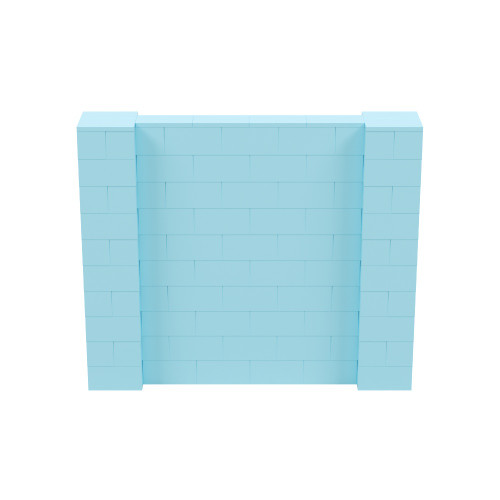 6' x 5' Light Blue Simple Block Wall Kit