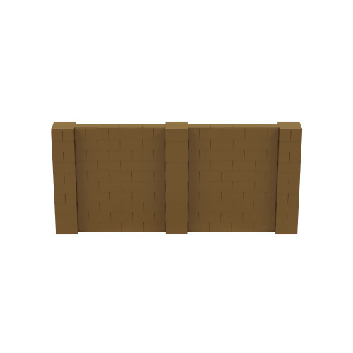 11' x 5' Gold Simple Block Wall Kit