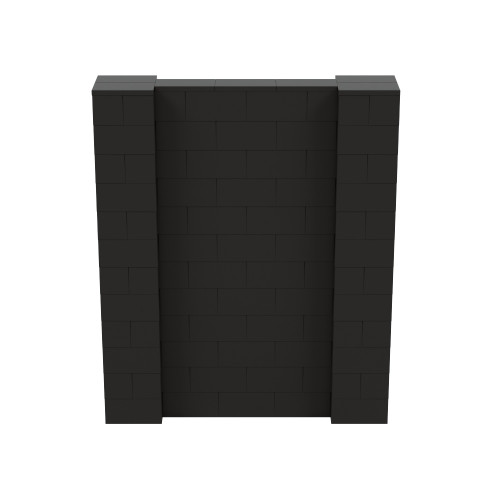 5' x 6' Black Simple Block Wall Kit
